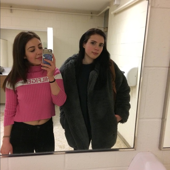 Vintage Tommy Hilfiger Mock Neck Crop Top - Picture 2 of 2